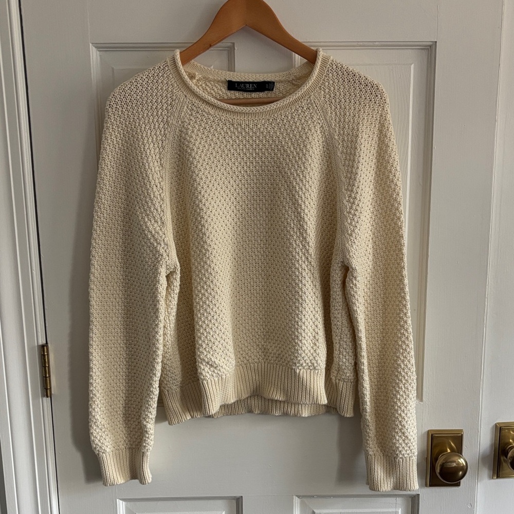 100% cotton Lauren by Ralph Lauren knit sweater, XL